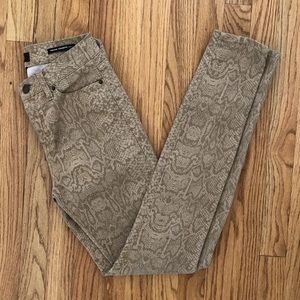 BDG urban outfitters cigarette ankle snake skin